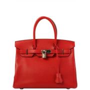 Pre-owned Fabric handbags Hermès Vintage , Red , Dames