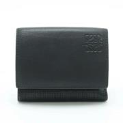 Pre-owned Leather wallets Loewe Pre-owned , Black , Dames