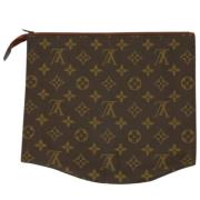 Pre-owned Canvas clutches Louis Vuitton Vintage , Brown , Dames