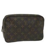 Pre-owned Canvas clutches Louis Vuitton Vintage , Brown , Dames