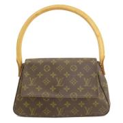 Pre-owned Canvas handbags Louis Vuitton Vintage , Brown , Dames