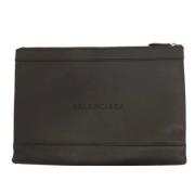 Pre-owned Leather clutches Balenciaga Vintage , Black , Dames