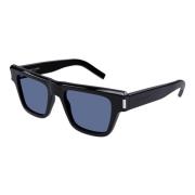 Zwart/Blauw Zonnebril SL 469 Saint Laurent , Black , Heren