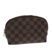 Pre-owned Canvas pouches Louis Vuitton Vintage , Brown , Dames