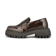 Chunky Loafer in Lakleer Shoe the Bear , Brown , Dames