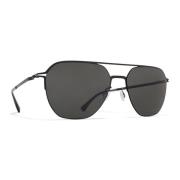 Amos Zonnebril Zwart/Donkergrijs Solid Mykita , Black , Unisex