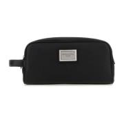 Stijlvolle Beauty Case in Zwart Nylon en Leer Dolce & Gabbana , Black ...