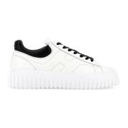 Gestreepte Leren Sneakers Hogan , White , Heren