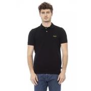 Elegante Zwarte Katoenen Poloshirt Baldinini , Black , Heren