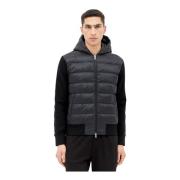 Gewatteerde ritsvest Moncler , Black , Heren