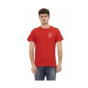 Rood Frontprint T-shirt Bikkembergs , Red , Heren