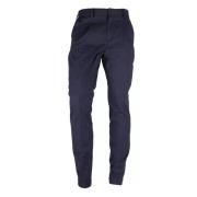 Milano Wolblend Broek Made in Italia , Blue , Heren