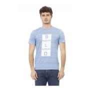 Trend T-shirt met Logo Patroon Baldinini , Blue , Heren