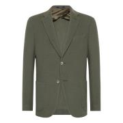 Militair jack in gestructureerde wollen jersey Boggi Milano , Green , ...