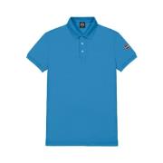 Blauw Piqué Katoenen Poloshirt Colmar , Blue , Heren