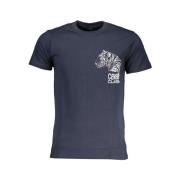 Print Logo Ronde Hals T-Shirt Cavalli Class , Blue , Heren