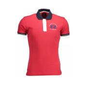 Rode Polo Shirt met Borduursel La Martina , Red , Heren