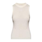 Ribbed Top Anna Birgitte Herskind , Beige , Dames