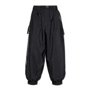 Nylon broek met logo Y-3 , Black , Heren