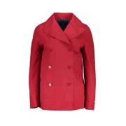 Elegante Roze Katoenen Sportjas Gant , Red , Dames