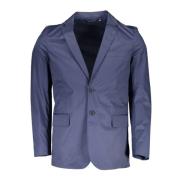 Klassieke Blauwe Katoenen Jas Gant , Blue , Heren