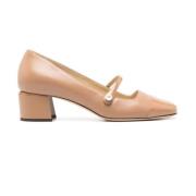 Bruine Hakken Pumps Beige Leer Jimmy Choo , Brown , Dames