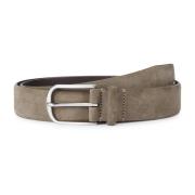 Suède Leren Riem Boggi Milano , Beige , Heren