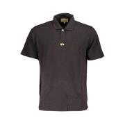 Elegant zwart poloshirt La Martina , Black , Heren