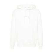 Geborduurde Hoodie Wit Sweater Calvin Klein Jeans , White , Heren