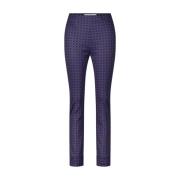 Gestreepte Slim Fit Broek Raffaello Rossi , Purple , Dames