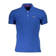 Geborduurd Poloshirt met Contrasterende Details La Martina , Blue , He...