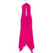 Fuchsia Lange Jurk met Kettingdetail The Attico , Pink , Dames