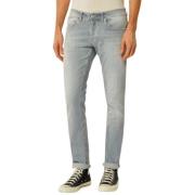 Grijze Stretch Denim Jeans Dondup , Blue , Heren