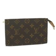 Pre-owned Canvas pouches Louis Vuitton Vintage , Brown , Dames