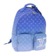 Pre-owned Canvas backpacks Louis Vuitton Vintage , Blue , Dames