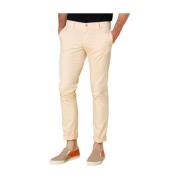 Stretch satijnen chino broek in pastelroze Mason's , Pink , Heren