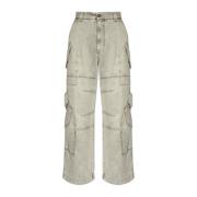 Cargo jeans Versace , Gray , Heren