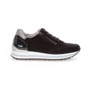 Zwarte Suède Casual Sport Sneakers Gabor , Black , Dames