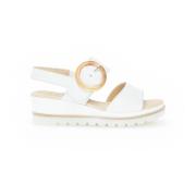 Witte Sandalen Comfortabel Elegant Stijlvol Gabor , White , Dames