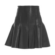 Leather Skirts Norma Kamali , Black , Dames