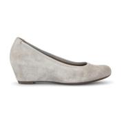 Beige Suède Sleehak Ballerina Schoenen Gabor , Beige , Dames