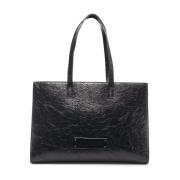 Zwarte Shopper Tas Aw24 Love Moschino , Black , Dames