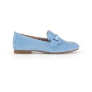 Blauwe Velvet Loafers Stijlvol Comfortabel Ontwerp Gabor , Blue , Dame...