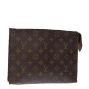 Pre-owned Canvas pouches Louis Vuitton Vintage , Brown , Dames