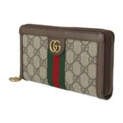 Pre-owned Canvas wallets Gucci Vintage , Beige , Dames