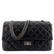 Pre-owned Leather chanel-bags Chanel Vintage , Black , Dames