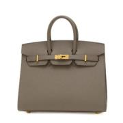 Pre-owned Leather handbags Hermès Vintage , Brown , Dames