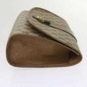 Pre-owned Leather clutches Gucci Vintage , Brown , Dames