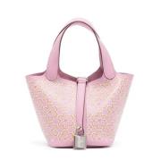 Pre-owned Leather handbags Hermès Vintage , Pink , Dames