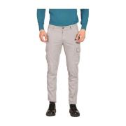 Extra Slim Fit Cargo Broek Mason's , Gray , Heren